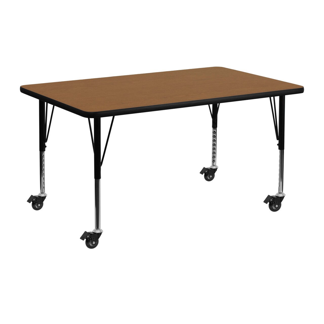 Emma and Oliver Mobile 24x48 Rectangle Laminate Preschool Activity Table